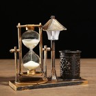 Песочные часы "Уличный фонарик",сувенирные,подсветка,каранд-цей, 6.5 х 15.5 х 14.5 см, микс - фото 8401525