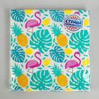 Салфетки бумажные «Фламинго», набор 20 шт., 33х33 см - Фото 3