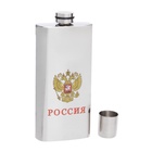 Фляжка «Россия», нержавеющая сталь, чехол, 330 мл - Фото 6