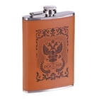 Фляжка «Россия», нержавеющая сталь, 270 мл, 9 oz - Фото 2