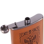 Фляжка «Россия», нержавеющая сталь, 270 мл, 9 oz - Фото 4