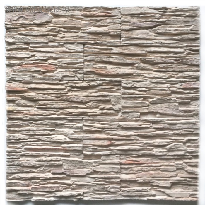 Декоративный камень Сланец каскад (40шт в наборе), коричневый, 1м2