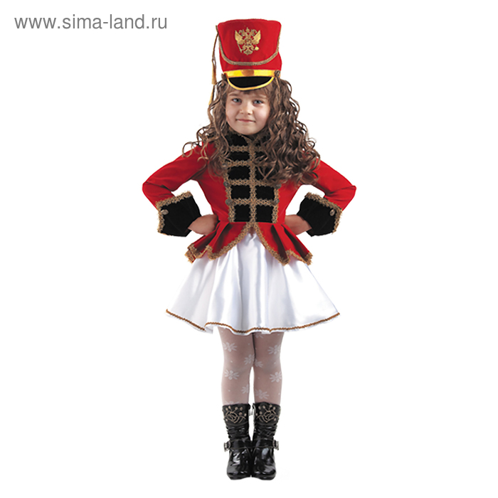 Карнавальный костюм «Мажоретка», бархат, размер 40, рост 152 см - Фото 1