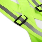Жилет сигнальный TORSO, с наплечными лямками, регулируемый размер, салатовый - Фото 6