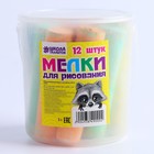 Мелки для рисования, набор 12 шт., 6 цветов, 393 г - Фото 7