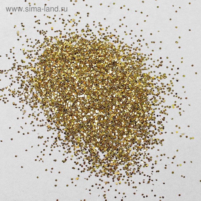Наполнитель для шара «Блёстки», 0.4 мм, 500 г, цвет золотой - Фото 1