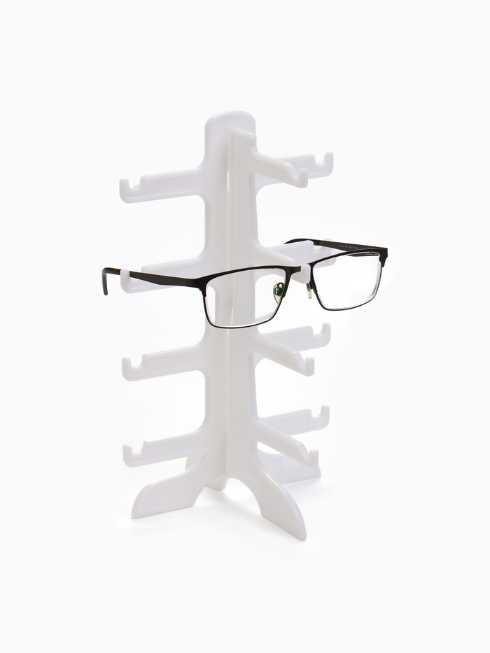 Подставка под очки 4 места, 15.5×14×25.5, белая - Фото 1