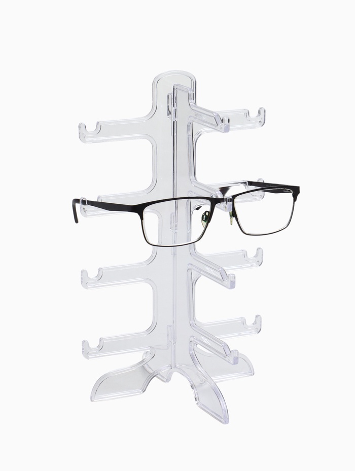 Подставка под очки 4 места, 16×14.5×25.5, прозрачная - Фото 1