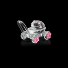 Сувенир стекло "Коляска для девочки" 3х5,5х3 см - Фото 1