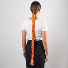 Коса на резинке, 80 см, цвет оранжевый - Фото 2