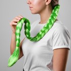 Коса на резинке, 80 см, цвет зелёный - Фото 1