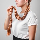 Коса на резинке, 80 см, цвет русый - Фото 1