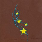 Дорожка "Этель" Звездопад 40*140, саржа, цв. Шоколад, 100% хл, 200 гр/м2 - Фото 2