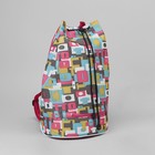 Рюкзак молодёжный-торба, отдел на шнурке, цвет разноцветный - Фото 1