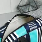 Косметичка-сумочка, отдел на молнии, 2 ручки, цвет синий/бирюзовый - Фото 3