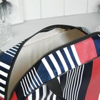 Косметичка-сумочка "Полоски", отдел на молнии, ручки, цвет красный - Фото 3