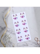 Приглашение на свадьбу в крафтовом конверте «Фиолетовые цветы», 10 х 15 см. - Фото 8