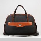 Сумка дорожная на колёсах, отдел на молнии, наружный карман, цвет чёрный - Фото 2