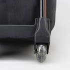 Сумка дорожная на колёсах, отдел на молнии, наружный карман, цвет чёрный - Фото 7