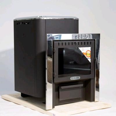 Печь для бани «Кубань», панорамное стекло, толщина стали 6 мм