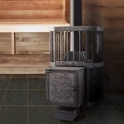 Печь для бани «Сибирь 24», чугунная, сетка, толщина металла 10 мм