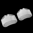 Полустельки для обуви, на манжете, дышащие, силиконовые, 5.5×7 см, пара, белые - Фото 4