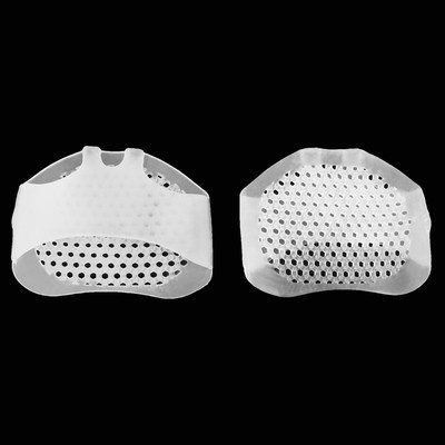 Полустельки для обуви, на манжете, дышащие, силиконовые, 5.5×7 см, пара, белые