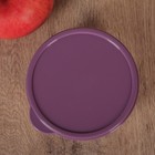 Контейнер круглый Доляна, пищевой, 300 мл, цвет фиолетовый - Фото 3