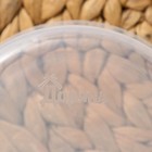 Набор контейнеров пищевых круглых Доляна, 3 шт.: 150 мл, 300 мл, 500 мл, прозрачные, крышка бирюзовая - Фото 6