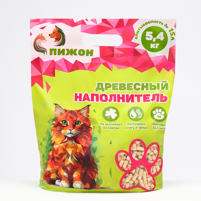 Наполнитель древесный «Пижон» 15 л