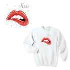 Термонаклейка для декорирования текстильных изделий New year's kiss, 15 х 15 см - Фото 1