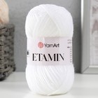 Пряжа для вязания спицами, крючком YarnArt, Etamin, 100% акрил, 180 м/30г, (421 белый) (комплект 10 шт) - фото 22594421