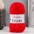 Пряжа для вязания спицами, крючком YarnArt, Etamin, 100% акрил, 180 м/30г, (434 красный) (комплект 10 шт) - фото 23123070