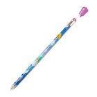 Карандаш чернографитный с ластиком «Гигант» Calligrata, 38 см, с точилкой, МИКС - Фото 3