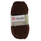 Пряжа "Super Perlee" 100% акрил 400м/100гр (217 коричневый) - Фото 2