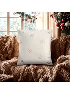 Наволочка декоративная новогодняя «Этель. Снежинка», 43×43 см, 100% п/э, золото - Фото 2