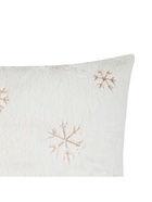 Наволочка декоративная новогодняя «Этель. Снежинка», 43×43 см, 100% п/э, золото - Фото 4