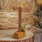 Сувенир полистоун "Лягушонок-музыкант и воробышек на кувалде" - Фото 3