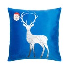 Наволочка декоративная "Олень" 40 х 40 см, велюр, 100 % п/э - Фото 3