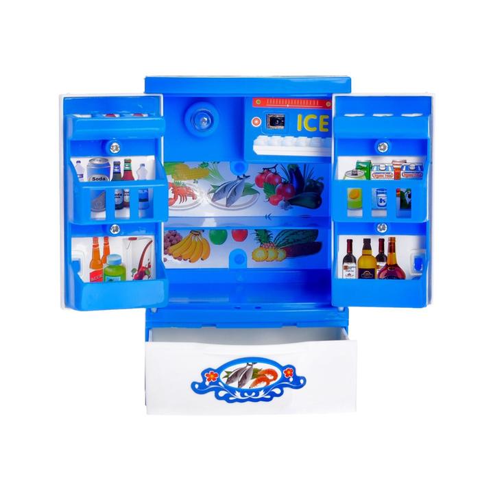 Игровой набор бытовой техники «Мой дом»: холодильник, миксер, термопот, блендер, цвета МИКС - фото 1883382852