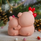 Сувенир полистоун "Розовые поросята - Свидание, шарики-сердечки" 8,7х9,7х6,2 см - Фото 4