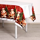 Скатерть одноразовая «Счастливого Нового Года», Дед Мороз, 182×137 см - Фото 2