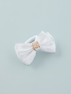 Бант для волос на резинке «Школьница», кружева, 7 см, белый - Фото 6