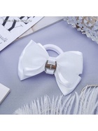 Бант для волос на резинке «Школьница», классика, 7 см, белый - фото 116708279