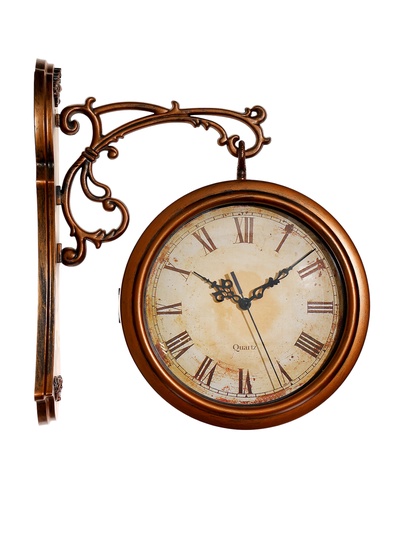 Часы настенные двусторонние, на подвесе «Сабатини», плавный ход, 35×30 см, d-19.5 см