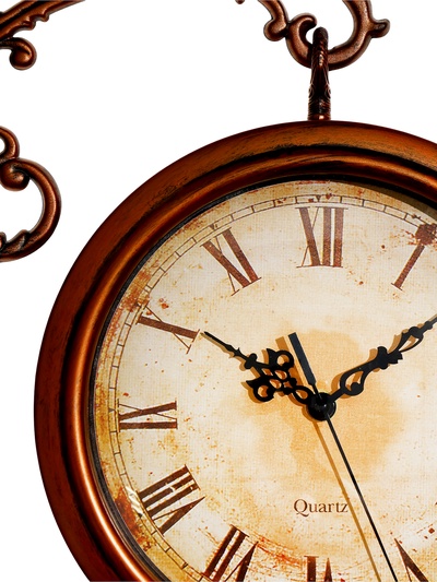 Часы настенные двусторонние, на подвесе «Сабатини», плавный ход, 35×30 см, d-19.5 см