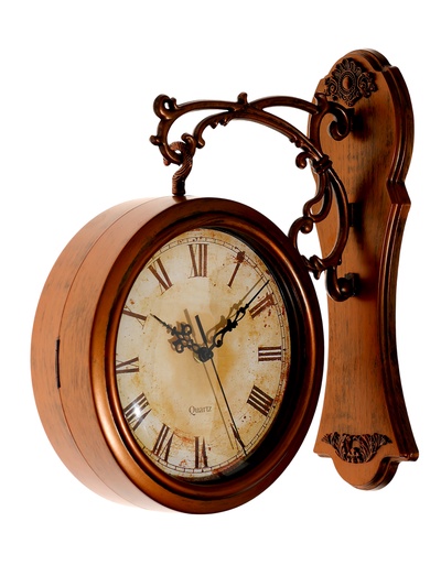 Часы настенные двусторонние, на подвесе «Сабатини», плавный ход, 35×30 см, d-19.5 см