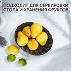 Корзинка для фруктов и хлеба Доляна «Шоко», 25×17×6 см - фото 8402100