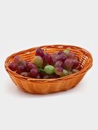 Корзинка для фруктов и хлеба Доляна «Капучино», 17×14×4 см, пластик, плетёная, коричневая - Фото 4