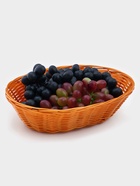 Корзинка для фруктов и хлеба Доляна «Капучино», 25×18×6.5 см, пластик, плетёная, коричневая - Фото 3